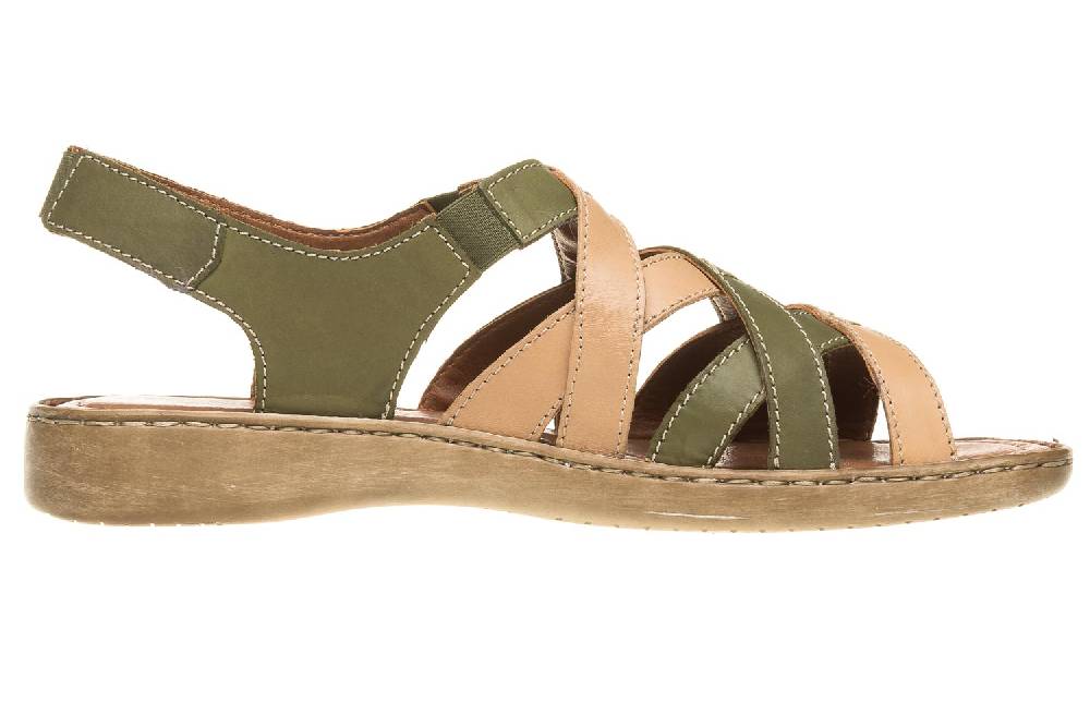 Josef Seibel Lisa 03 Sandalen In Übergrößen Grün 73723 87413 631 Große Damenschuhe