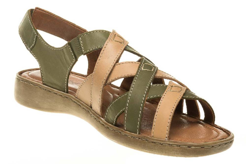 Josef Seibel Lisa 03 Sandalen In Übergrößen Grün 73723 87413 631 Große Damenschuhe