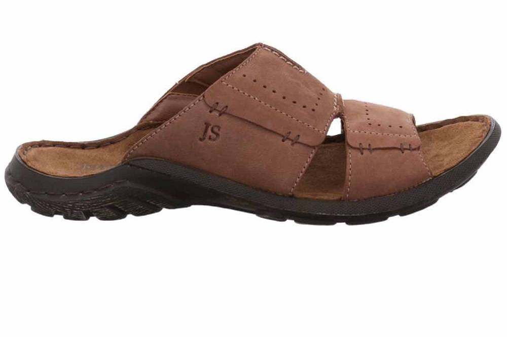 Josef Seibel Logan 21 Pantoletten In Übergrößen Braun 12698 919 105 Große Herrenschuhe