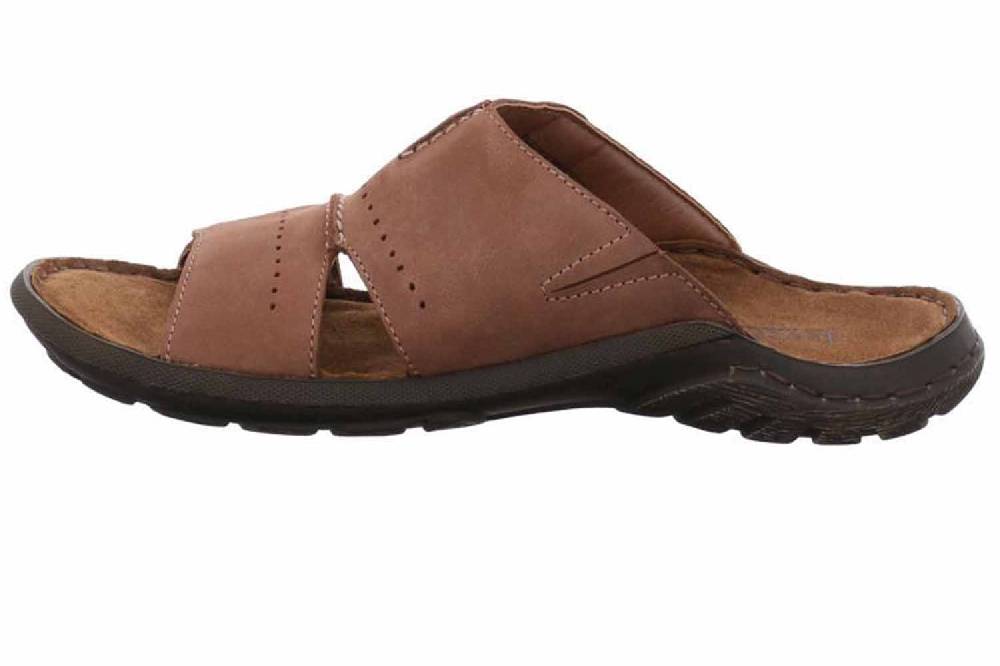 Josef Seibel Logan 21 Pantoletten In Übergrößen Braun 12698 919 105 Große Herrenschuhe