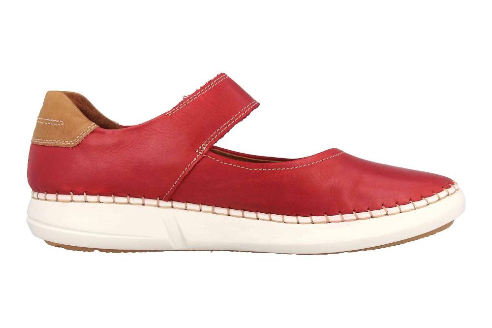 Josef Seibel Louisa 04 Ballerinas In Übergrößen Rot 85704 727 401 Große Damenschuhe