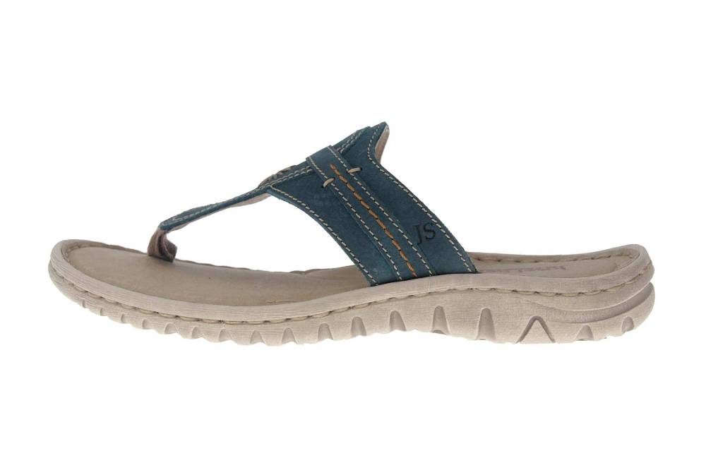 Josef Seibel Lucia 09 Zehentrenner in Übergrößen Blau 63809 869 590 große Damenschuhe