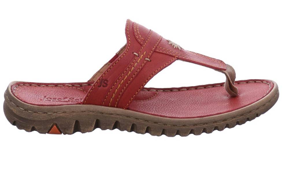 Josef Seibel Lucia 09 Zehentrenner In Übergrößen Rot 63809 343 400 Große Damenschuhe