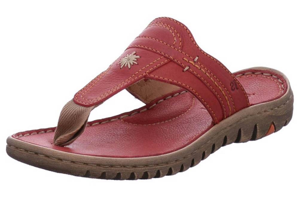 Josef Seibel Lucia 09 Zehentrenner in Übergrößen Rot 63809 343 400 große Damenschuhe