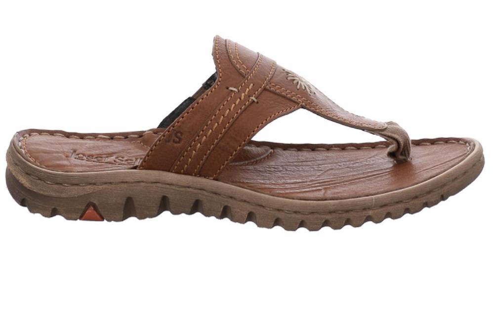 Josef Seibel Lucia 09 Zehentrenner In Übergrößen Braun 63809 343 350 Große Damenschuhe