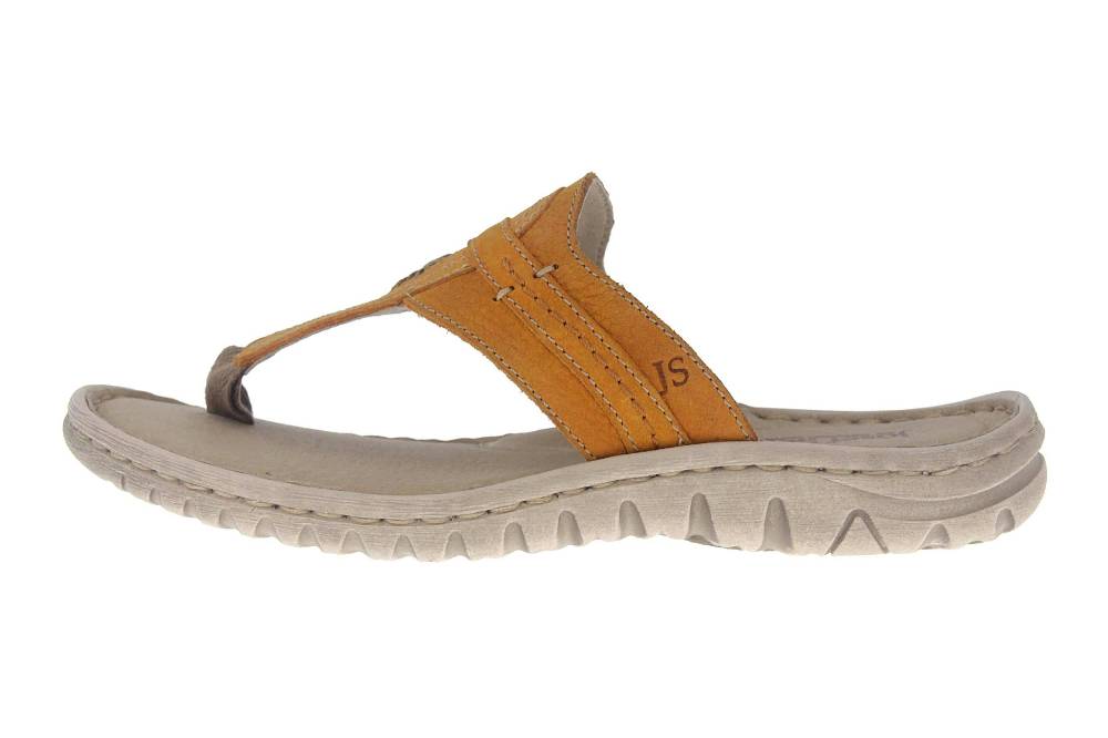 Josef Seibel Lucia 09 Zehentrenner in Übergrößen Gelb 63809 869 800 große Damenschuhe