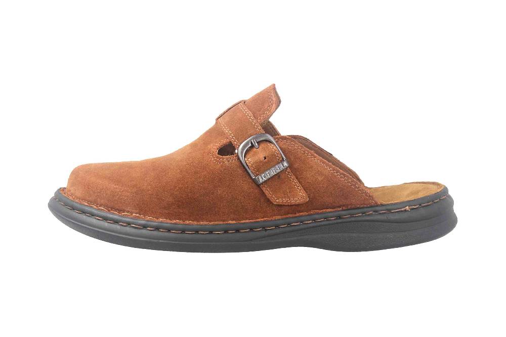 Josef Seibel Madrid Clogs & Hausschuhe in Übergrößen Braun 10122 32 350 große Herrenschuhe