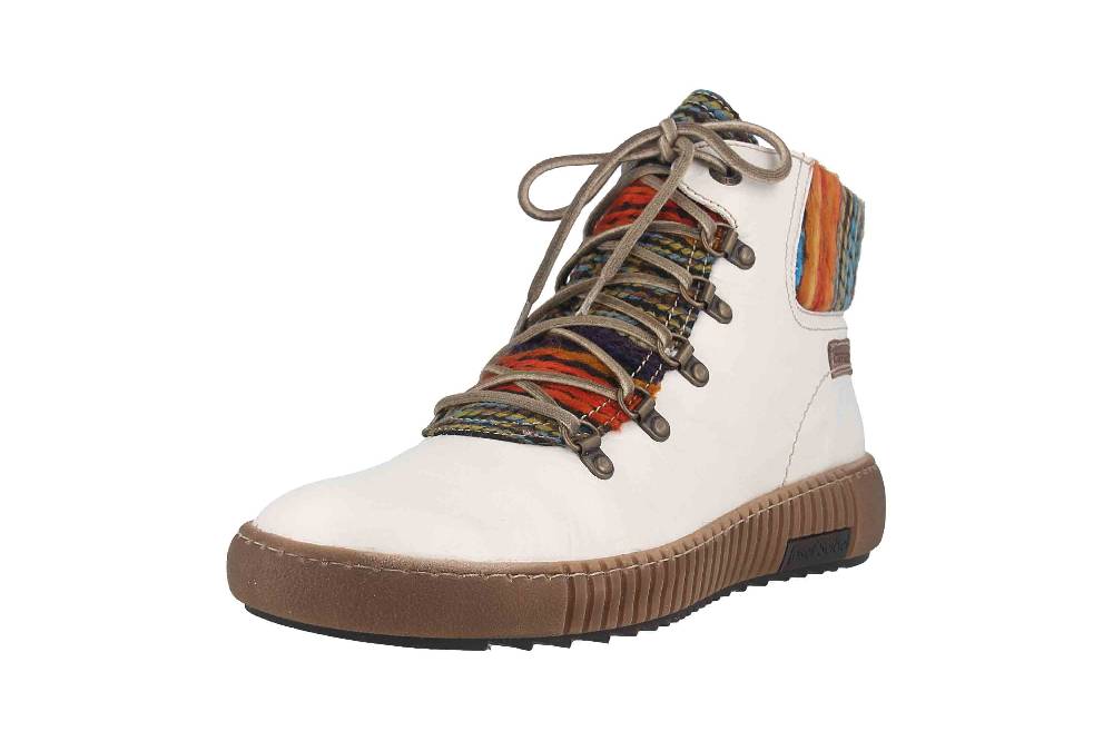 Josef Seibel Maren 06 Stiefeletten In Übergrößen Weiss 84606 PL88 002 Große Damenschuhe