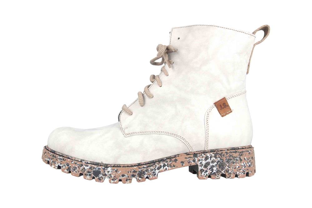 Josef Seibel Marta 02 Stiefeletten in Übergrößen Weiß 85202 VL258 010 große Damenschuhe