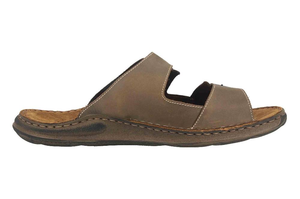 Josef Seibel Maverick 06 Pantoletten In Übergrößen Grün 27106 66 630 Große Herrenschuhe