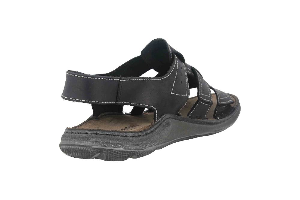 Josef Seibel Maverick 13 Sandalen In Übergrößen Schwarz 27113 66 100 Große Herrenschuhe