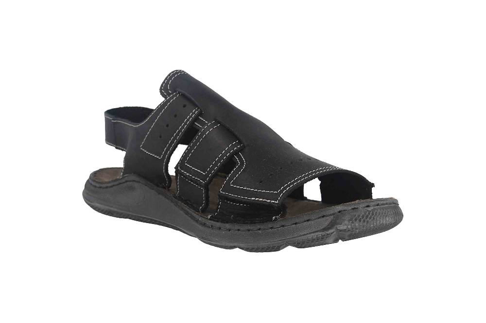 Josef Seibel Maverick 13 Sandalen In Übergrößen Schwarz 27113 66 100 Große Herrenschuhe