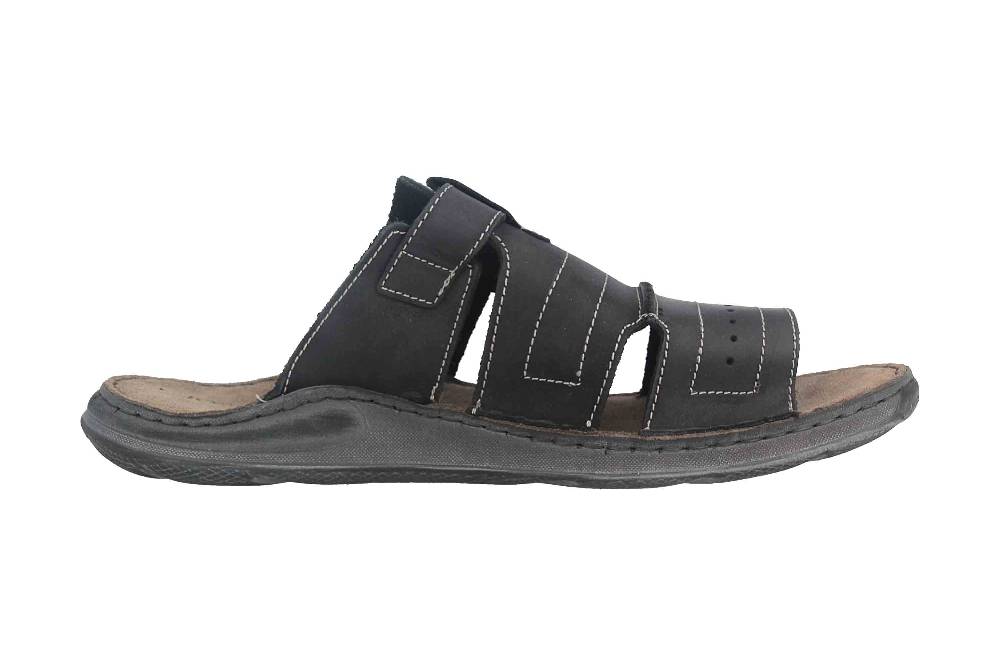 Josef Seibel Maverick 14 Pantoletten In Übergrößen Schwarz 27114 66 100 Große Herrenschuhe