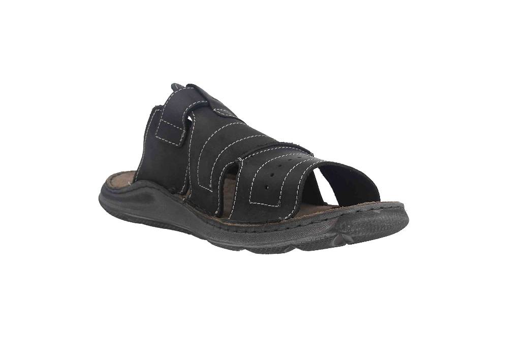 Josef Seibel Maverick 14 Pantoletten In Übergrößen Schwarz 27114 66 100 Große Herrenschuhe