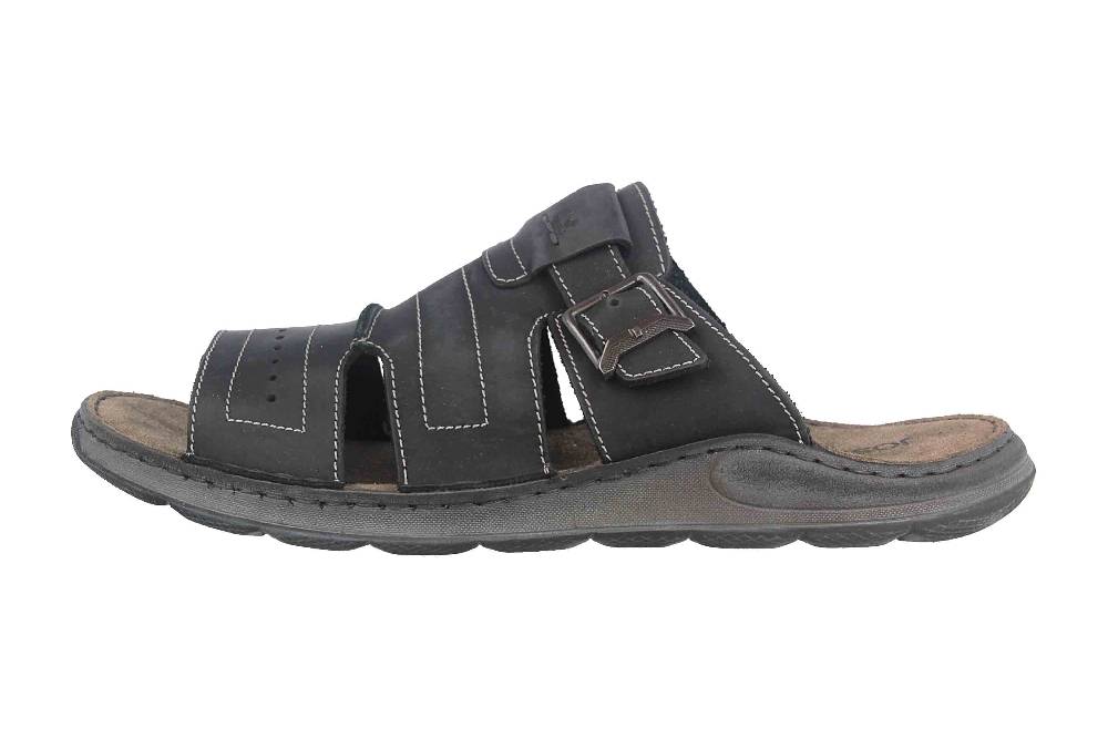 Josef Seibel Maverick 14 Pantoletten in Übergrößen Schwarz 27114 66 100 große Herrenschuhe