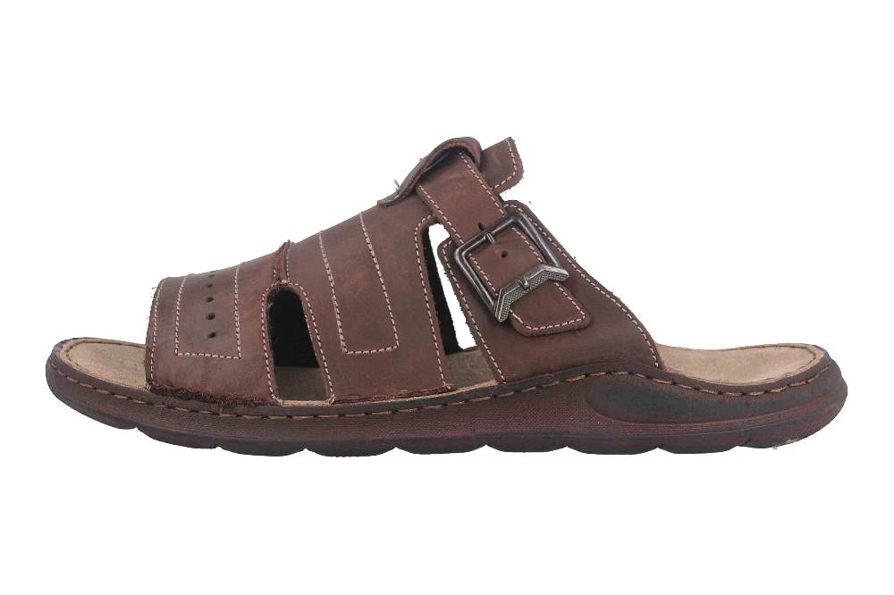 Josef Seibel Maverick 14 Pantoletten in Übergrößen Braun 27114 66 380 große Herrenschuhe