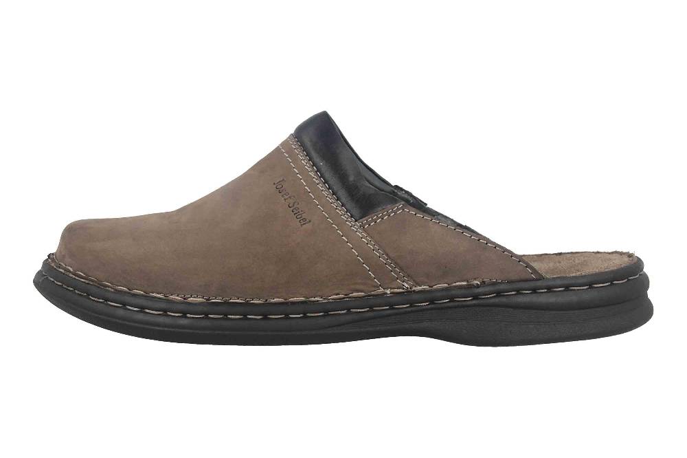 Josef Seibel Max Clogs & Hausschuhe in Übergrößen Braun 10663 751 781 große Herrenschuhe