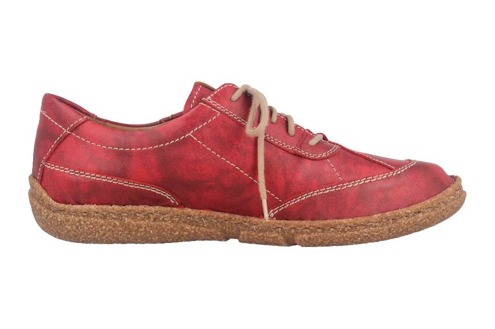 Josef Seibel Neele 54 Halbschuhe In Übergrößen Rot 85154 259 401 Große Damenschuhe