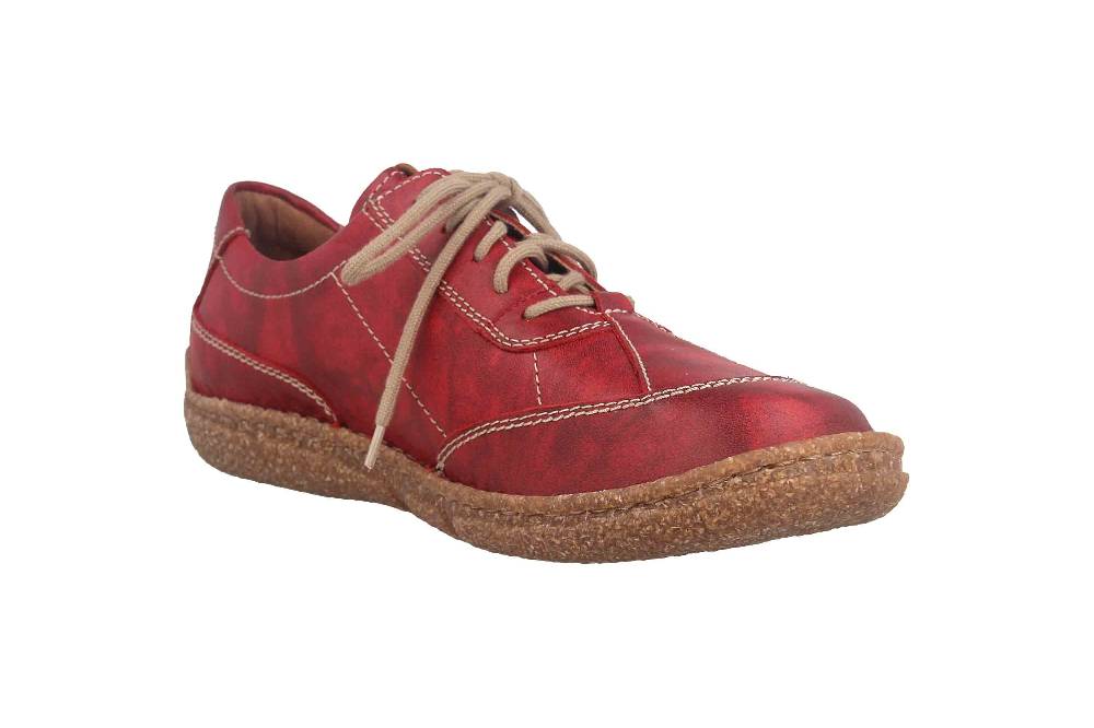 Josef Seibel Neele 54 Halbschuhe In Übergrößen Rot 85154 259 401 Große Damenschuhe