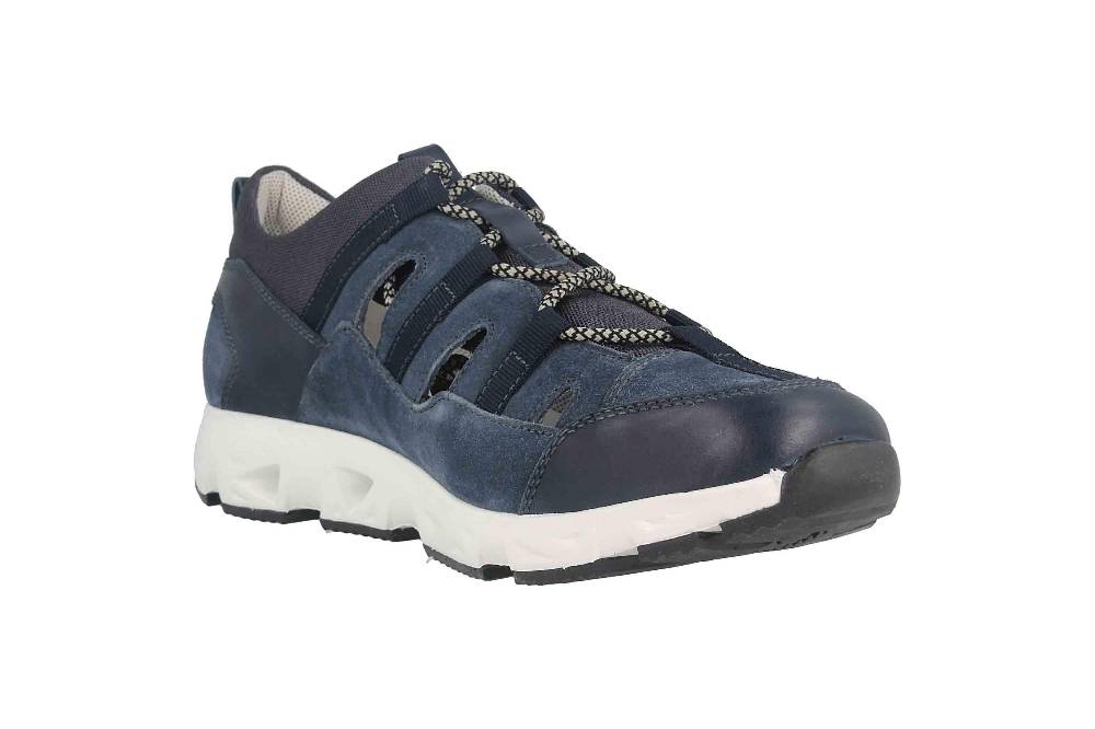 Josef Seibel Noah 04 Sneaker In Übergrößen Blau 37604 TE161 505 Große Herrenschuhe