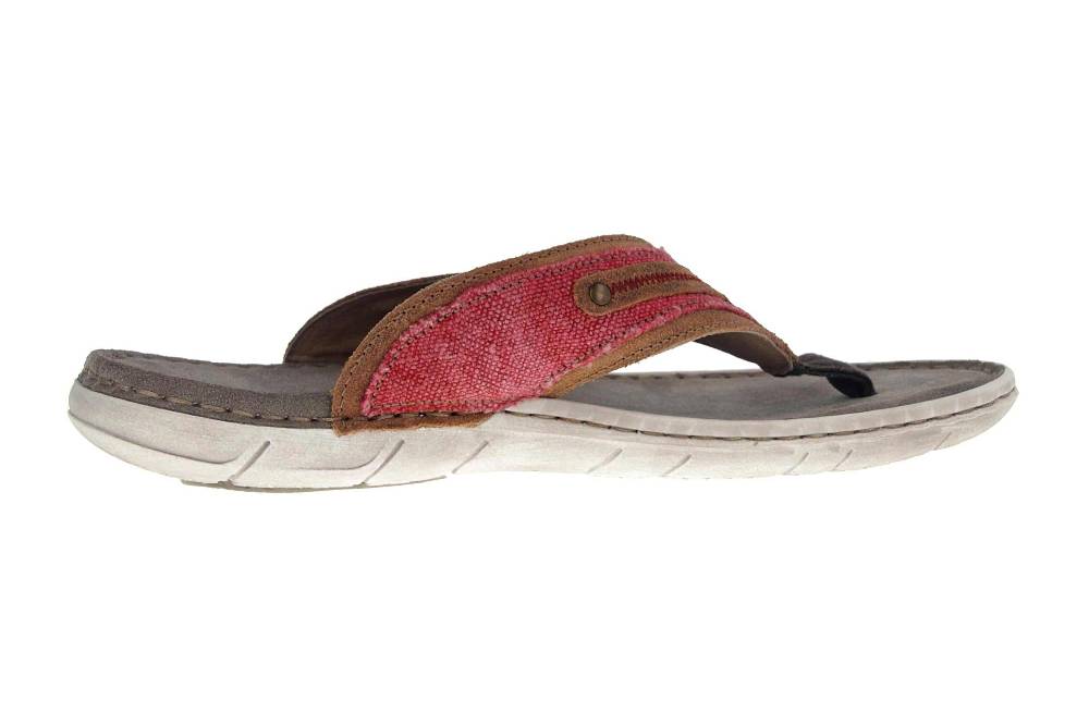 Josef Seibel Paul 11 Zehentrenner In Übergrößen Rot 43211 977 401 Große Herrenschuhe