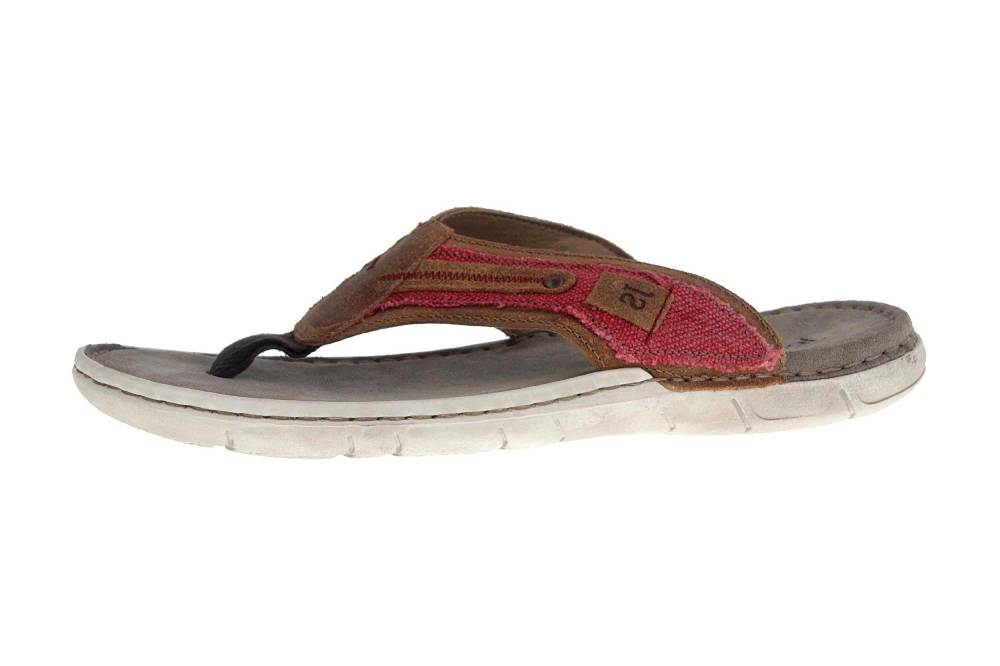 Josef Seibel Paul 11 Zehentrenner in Übergrößen Rot 43211 977 401 große Herrenschuhe