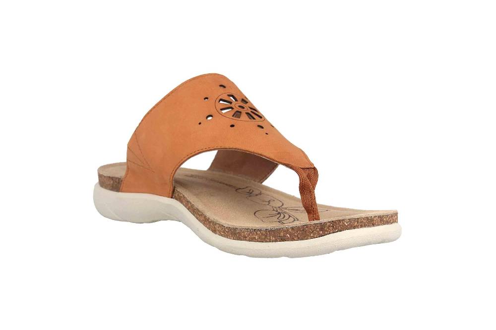 Josef Seibel Riley 11 Zehentrenner In Übergrößen Orange 69711 784 840 Große Damenschuhe