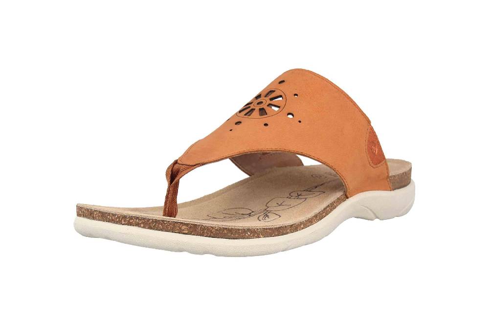 Josef Seibel Riley 11 Zehentrenner In Übergrößen Orange 69711 784 840 Große Damenschuhe