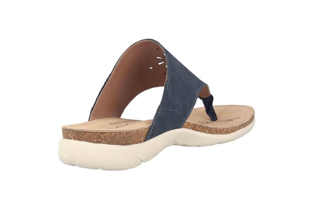Josef Seibel Riley 11 Zehentrenner In Übergrößen Blau 69711 784 505 Große Damenschuhe