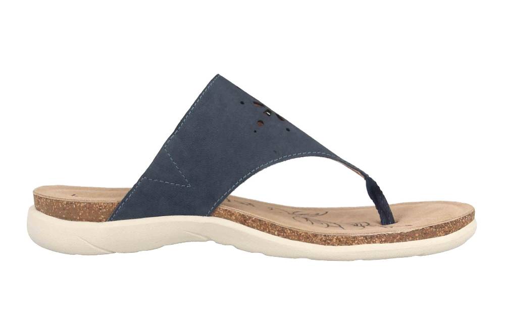 Josef Seibel Riley 11 Zehentrenner In Übergrößen Blau 69711 784 505 Große Damenschuhe