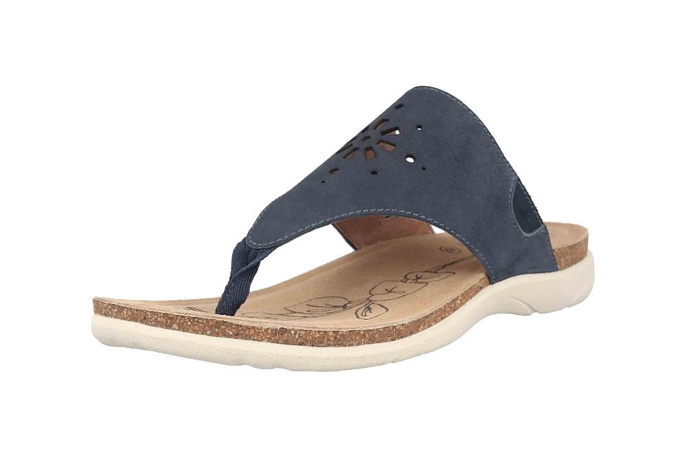 Josef Seibel Riley 11 Zehentrenner In Übergrößen Blau 69711 784 505 Große Damenschuhe