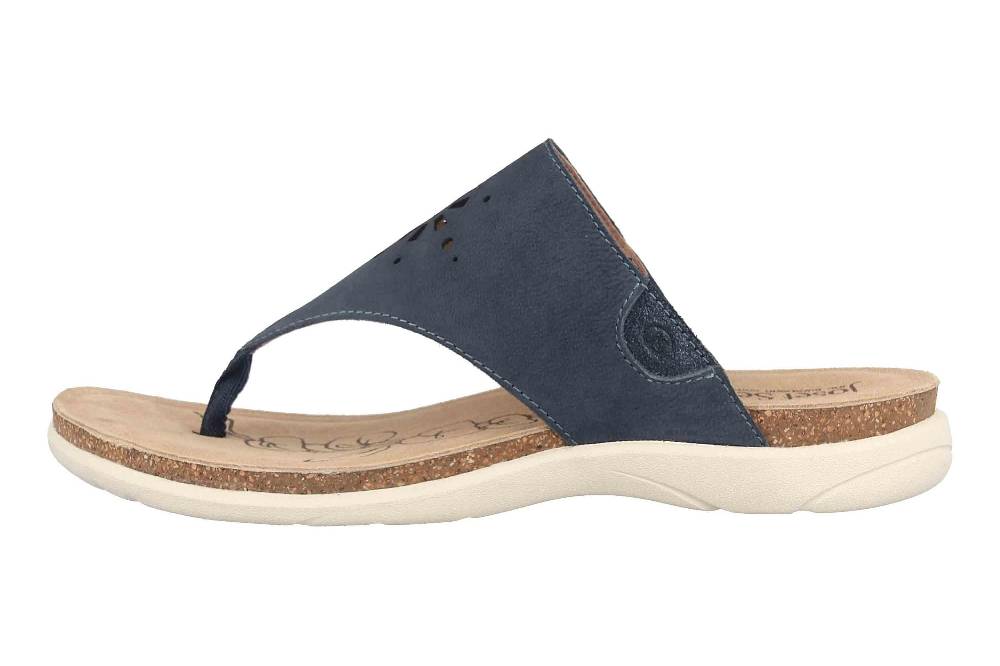 Josef Seibel Riley 11 Zehentrenner in Übergrößen Blau 69711 784 505 große Damenschuhe