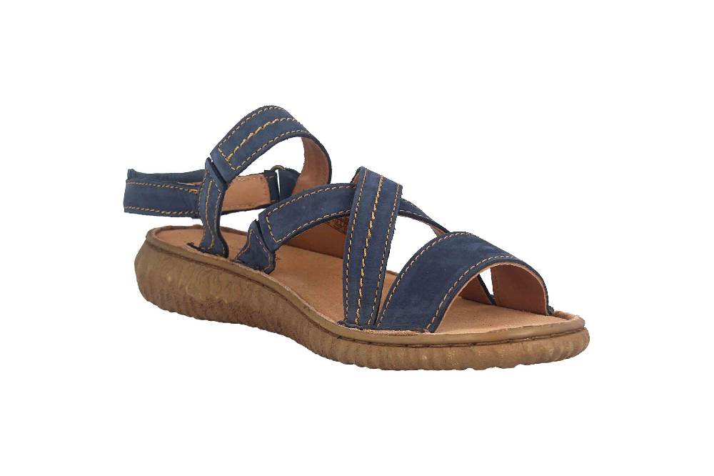 Josef Seibel Ronja 05 Sandalen In Übergrößen Blau 95205-616-530 Große Damenschuhe