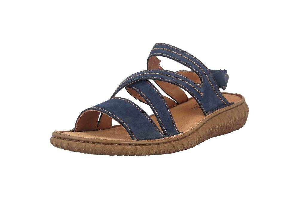 Josef Seibel Ronja 05 Sandalen In Übergrößen Blau 95205-616-530 Große Damenschuhe