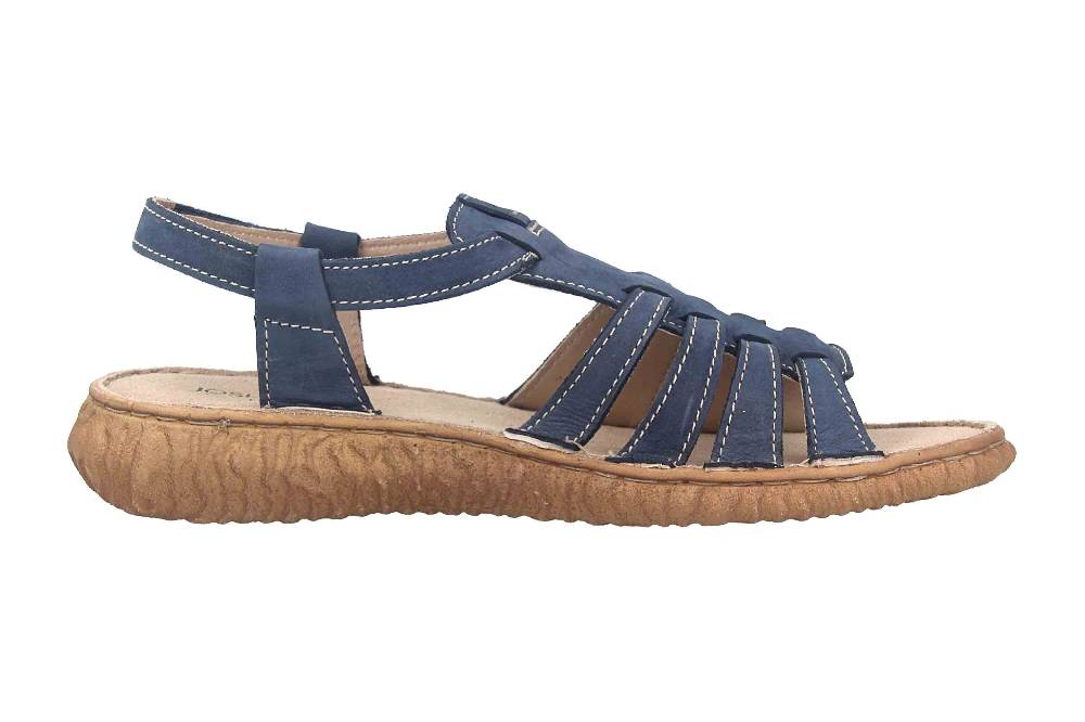 Josef Seibel Ronja 07 Sandalen In Übergrößen Blau 95207-616-530 Große Damenschuhe