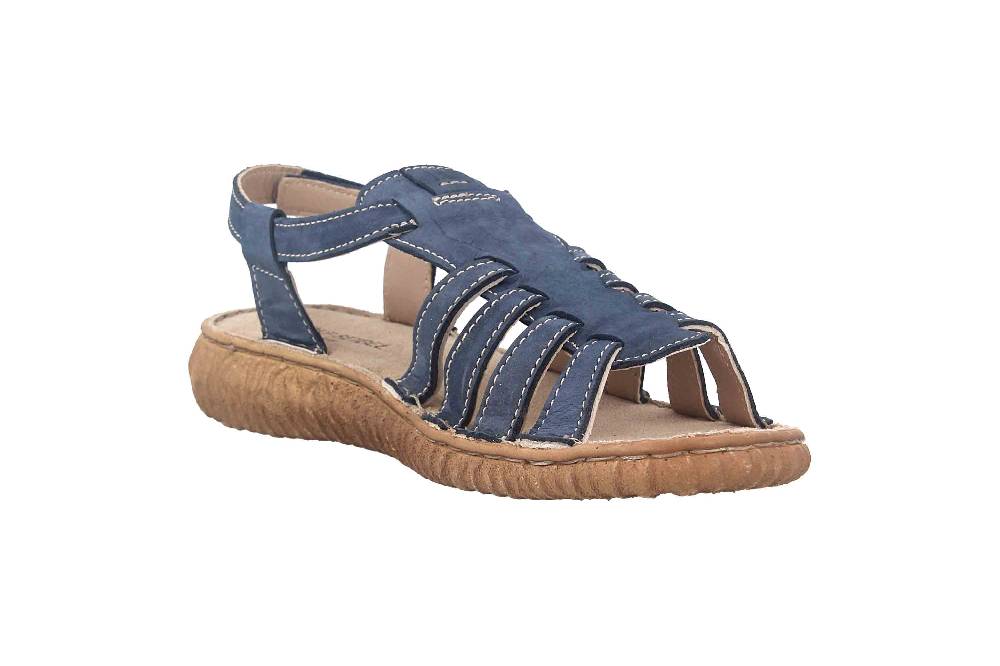 Josef Seibel Ronja 07 Sandalen In Übergrößen Blau 95207-616-530 Große Damenschuhe