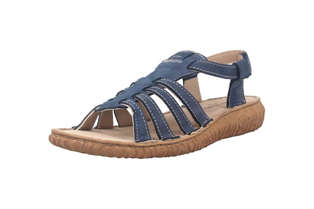 Josef Seibel Ronja 07 Sandalen In Übergrößen Blau 95207-616-530 Große Damenschuhe