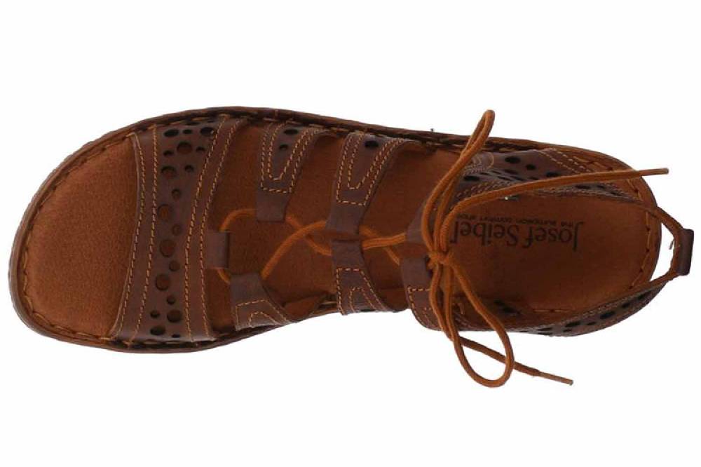Josef Seibel Rosalie 15 Sandalen In Übergrößen Braun 79515 720 370 Große Damenschuhe