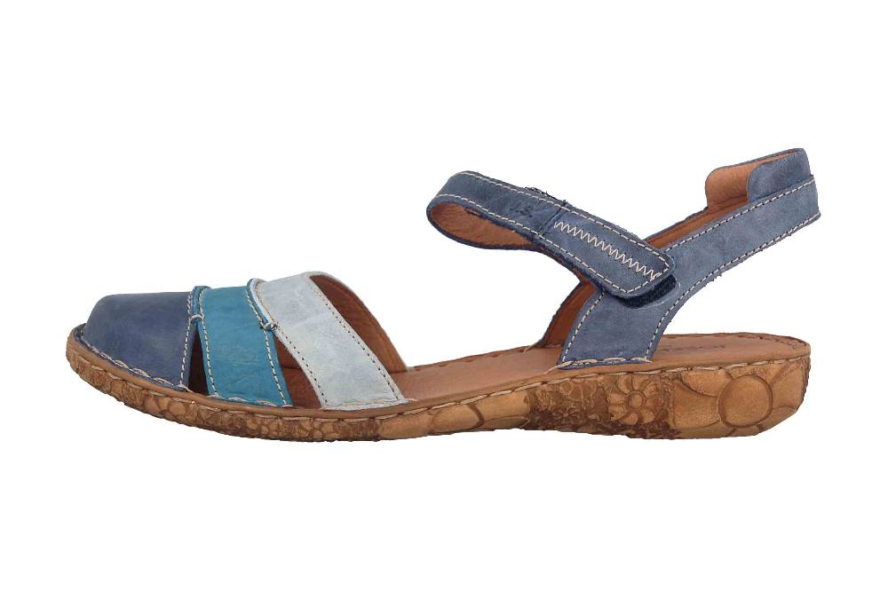 Josef Seibel Rosalie 44 Sandalen in Übergrößen Blau 79544 95 507 große Damenschuhe