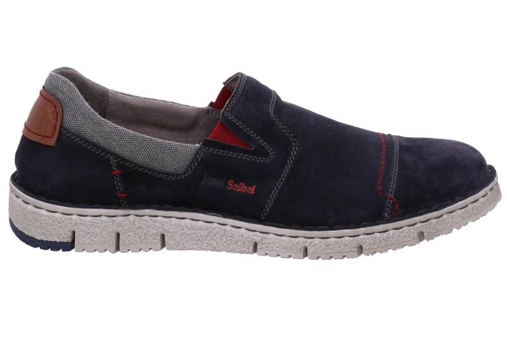 Josef Seibel Ruben 07 Slipper In Übergrößen Blau 47707 949 541 Große Herrenschuhe