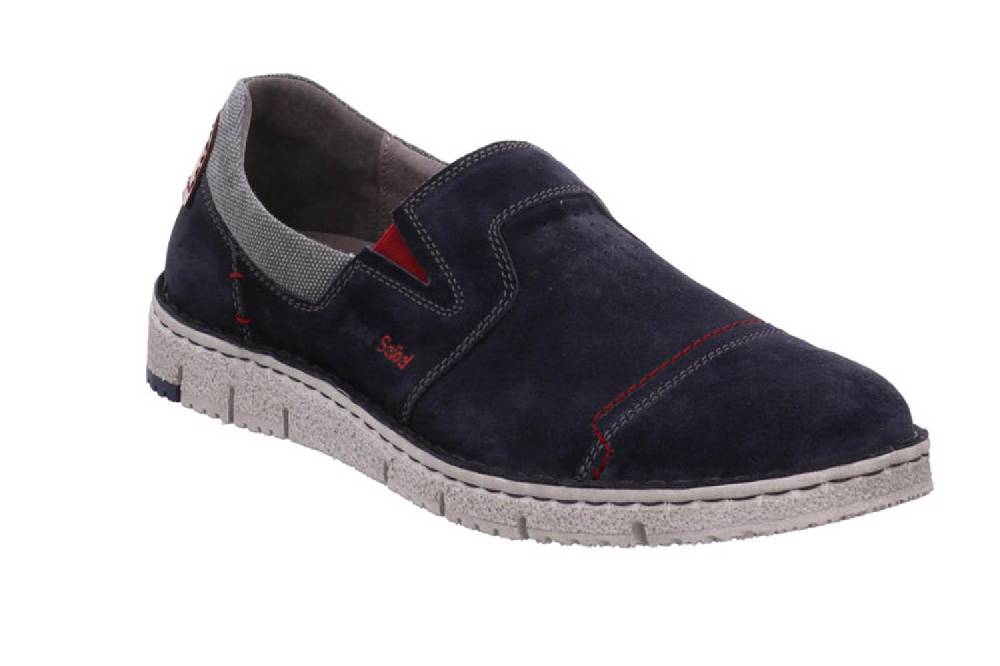 Josef Seibel Ruben 07 Slipper In Übergrößen Blau 47707 949 541 Große Herrenschuhe