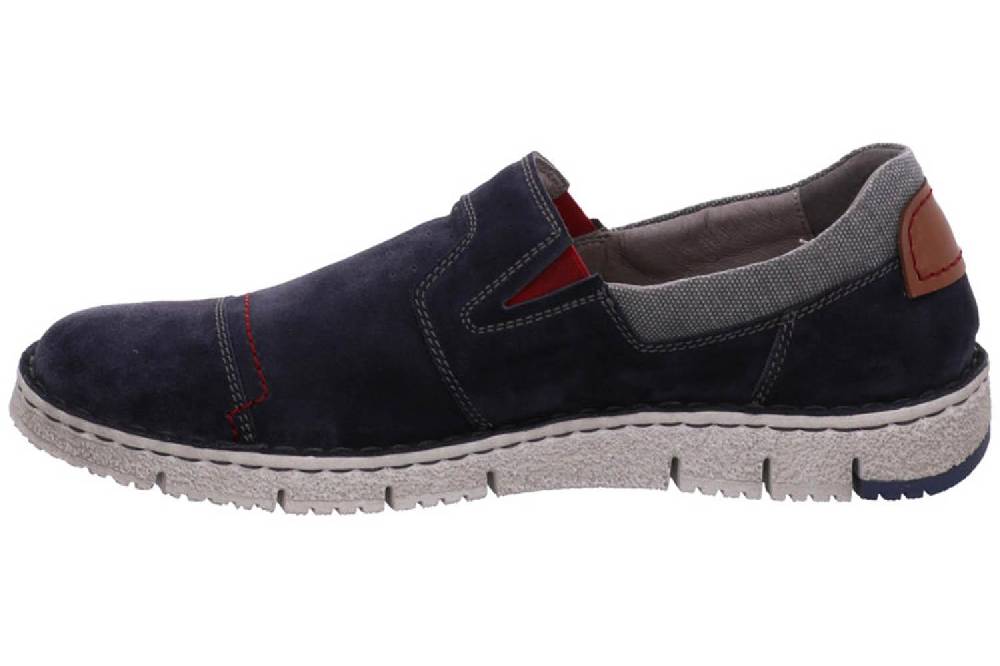 Josef Seibel Ruben 07 Slipper in Übergrößen Blau 47707 949 541 große Herrenschuhe
