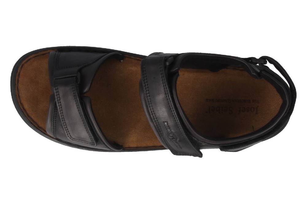Josef Seibel Sandalen In Übergrößen Schwarz 10104 35 602 Große Herrenschuhe