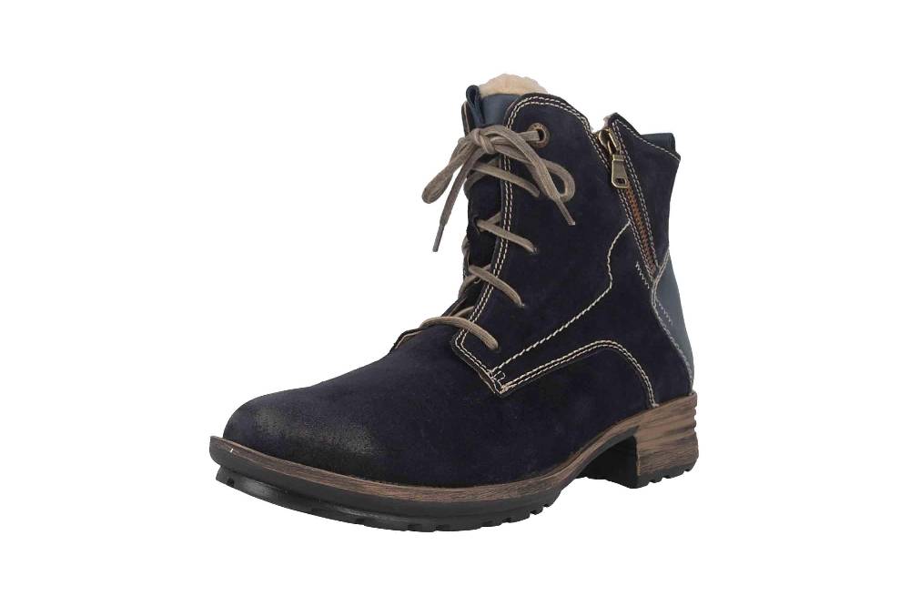 Josef Seibel Sandra 75 Stiefel In Übergrößen Blau 93897 PL949 540 Große Damenschuhe