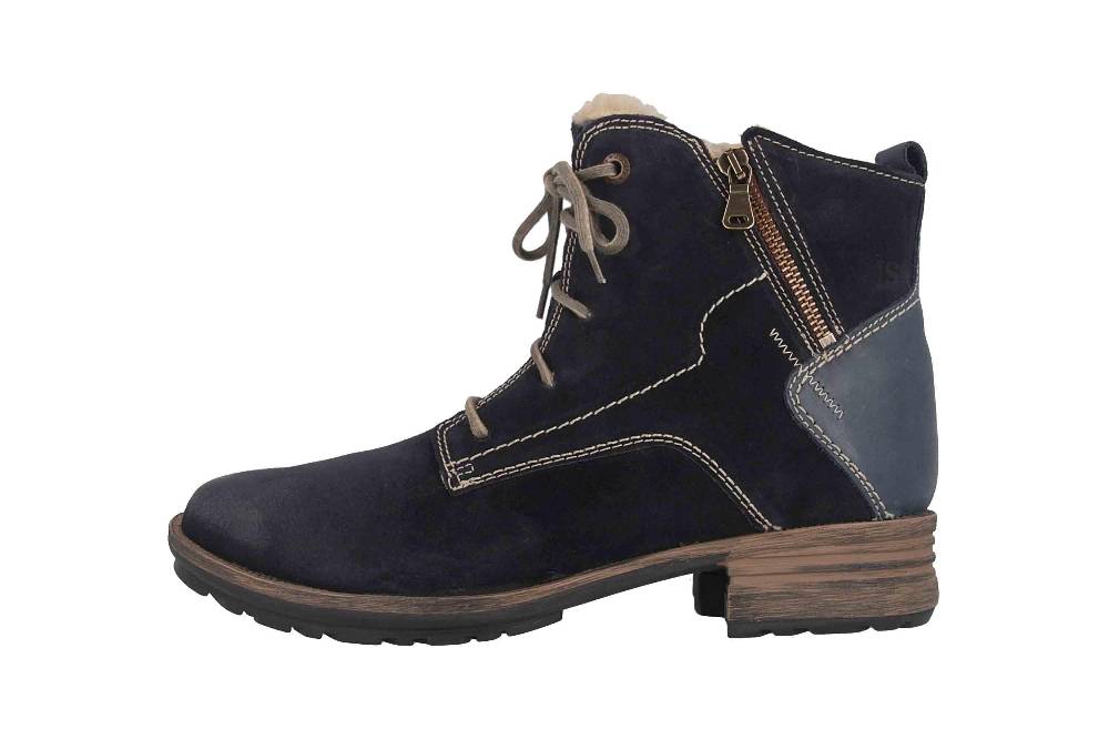 Josef Seibel Sandra 75 Stiefel in Übergrößen Blau 93897 PL949 540 große Damenschuhe