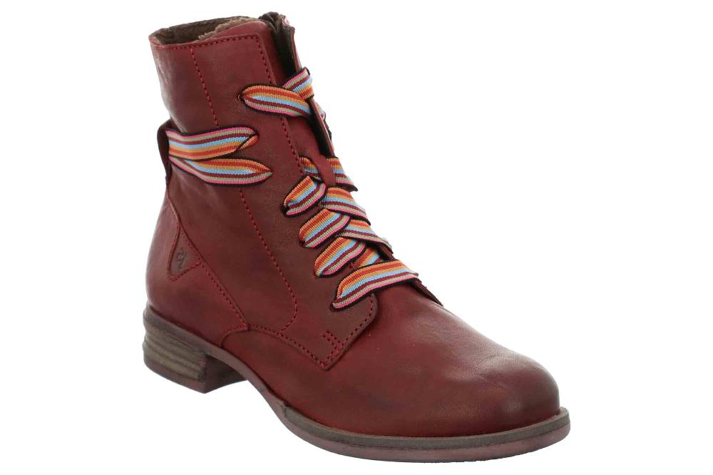 Josef Seibel Sanja 04 Stiefeletten In Übergrößen Rot 76504 VL160 410 Große Damenschuhe