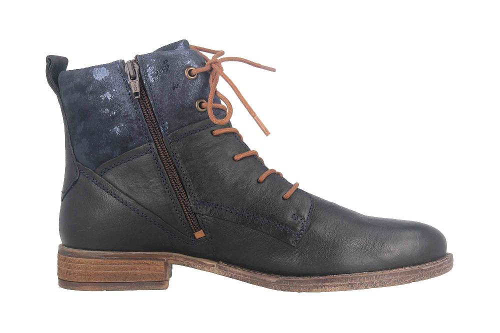 Josef Seibel Sienna 95 Stiefeletten In Übergrößen Blau 99695 MI001 530 Große Damenschuhe