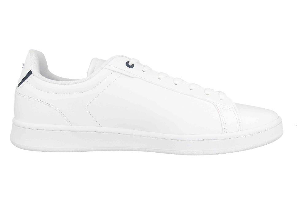 Lacoste CARNABY PRO BL23 1 SMA Sneaker In Übergrößen Weiß 45SMA0110042 Große Herrenschuhe