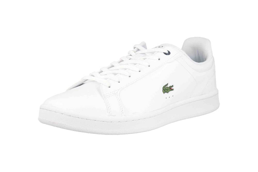 Lacoste CARNABY PRO BL23 1 SMA Sneaker In Übergrößen Weiß 45SMA0110042 Große Herrenschuhe