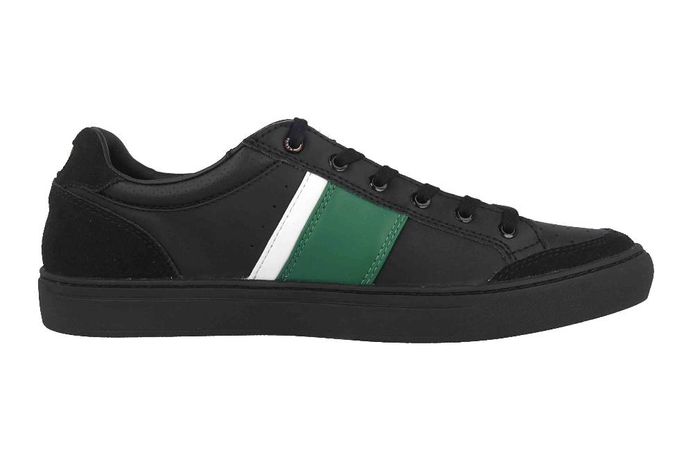 Lacoste COURTLINE 319 1 US CMA Sneaker In Übergrößen Schwarz 38CMA00741B4 Große Herrenschuhe